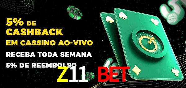 Promoções do cassino ao Vivo Z11 Bet